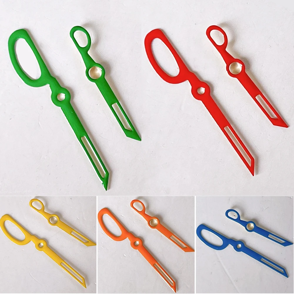 

For NH35 Hands Creative Scissor Shape 2 Pins No Luminous Watch Pointers Replacement Hands for NH35/NH36/4R/7S Movement