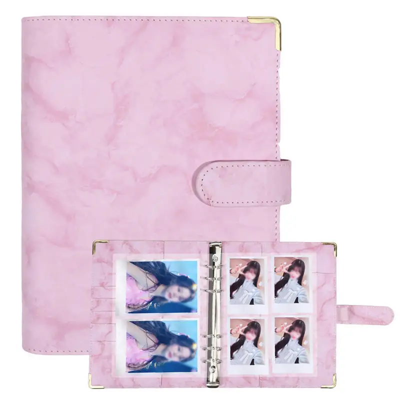 

A5 Refillable 6 Ring Faux Leather Budget Binder,Notebook Binder Cover for A5 Filler Paper,Loose Leaf Personal Planner Binder