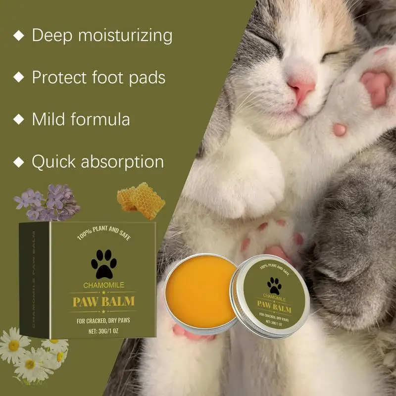 Paw Balm Dogs Lick Safe Gentle Dog Paw Cream Paw Balm Safe Balm For Dog Paws Deeply Hydrating Pet Supplies For Cat Dog Pet