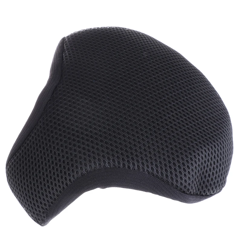 1Pc Red/Black Breathable Plus Cotton Bicycle Seat Cover Cushion Cover Sunscreen Heat Insulation Saddle Seat Cover