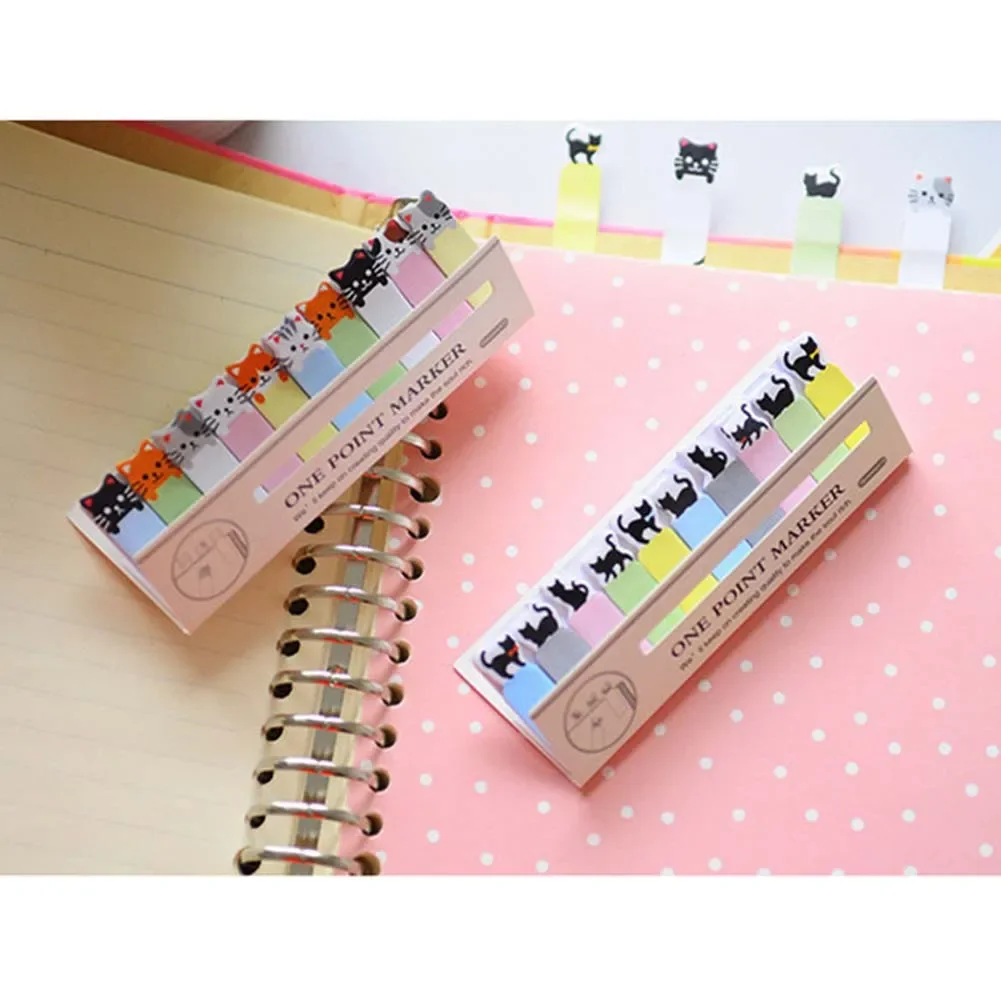 Lovely Stationery Mini Portable Gift Office Home Paper Cats School Memo Pad Animal Multi Color Memo Book