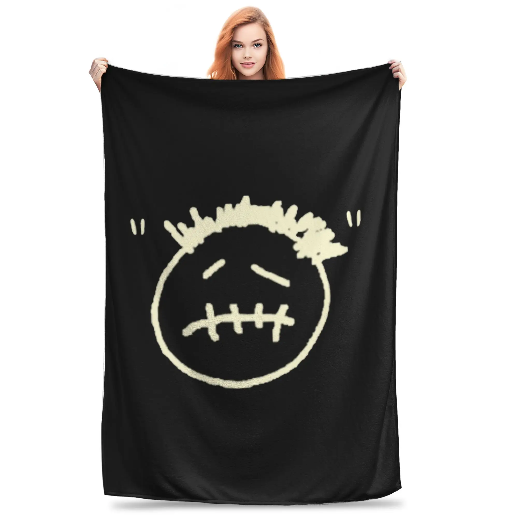 Cactus Jack Logo Blanket Soft Warm Flannel Throw Blanket Cover for Bed Living room Picnic Travel Home Couch