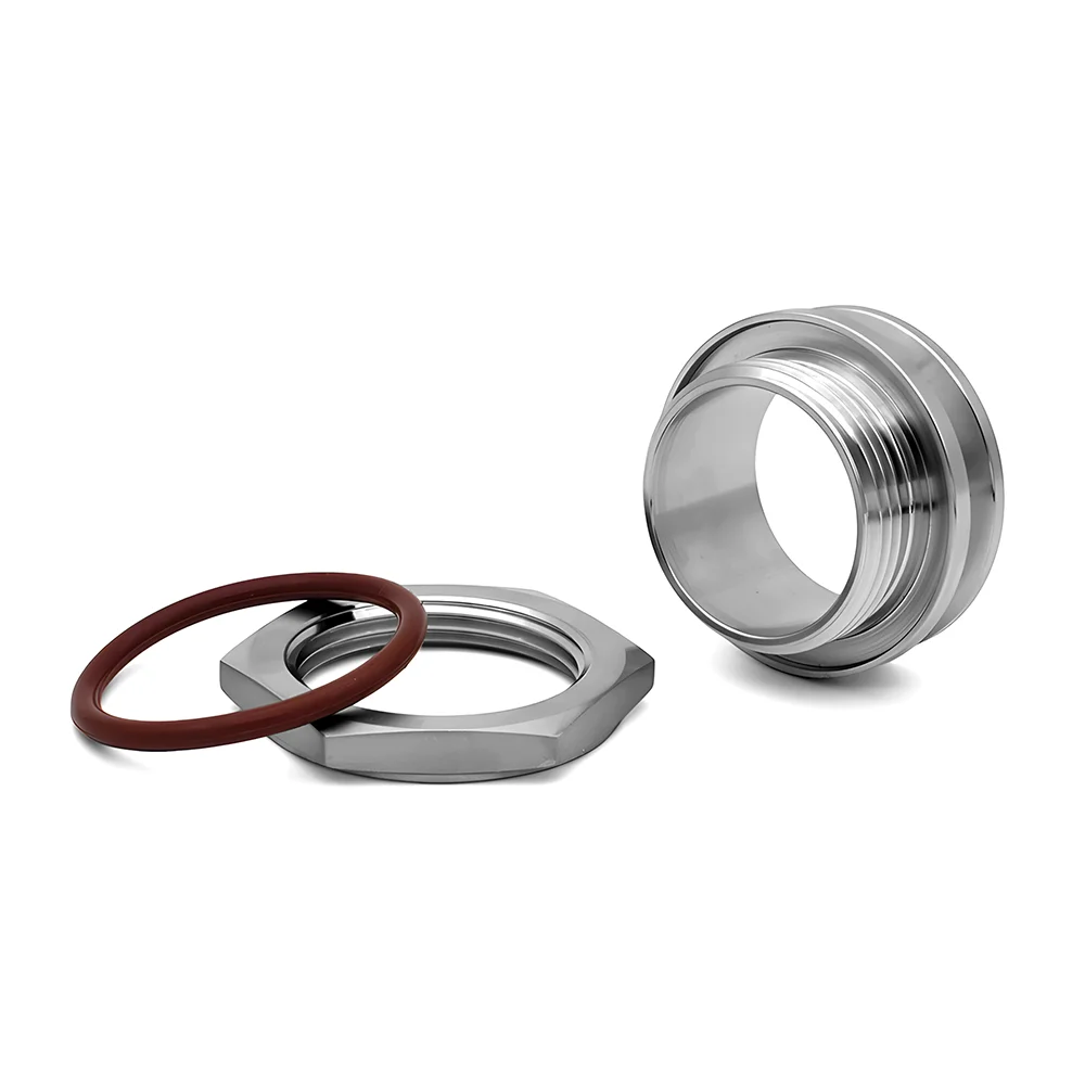 Sanitary Food Grade 304 Stainless Steel Quick-install Tank Bulkhead Fitting 1.5\