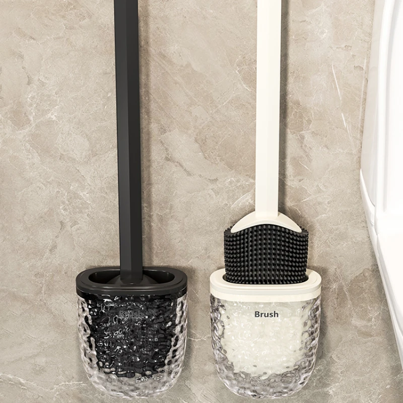 

*Toilet brush, household bathroom wall mounted cleaning brush, toilet corner free silicone cleaning brush