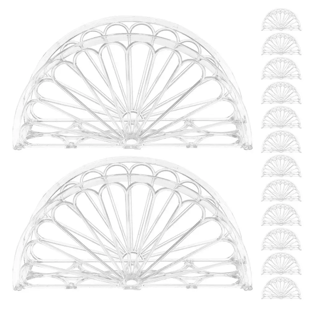 12Pcs Napkin Holder Acrylic Tissue Station Paper Towel Stand Freestanding Vertical Rack for Kitchen Table Decor