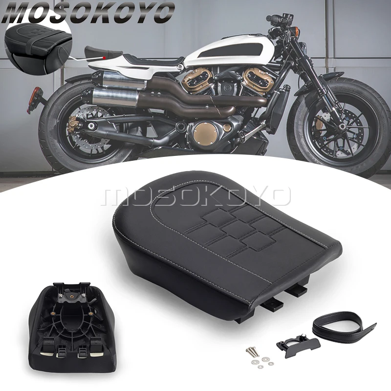 Motorcycle Accessories Passenger Pillion Seat Cushion For Harley Sportster S 1250 RH1250 RH1250S 21-up Rear Passenger Solo Seat