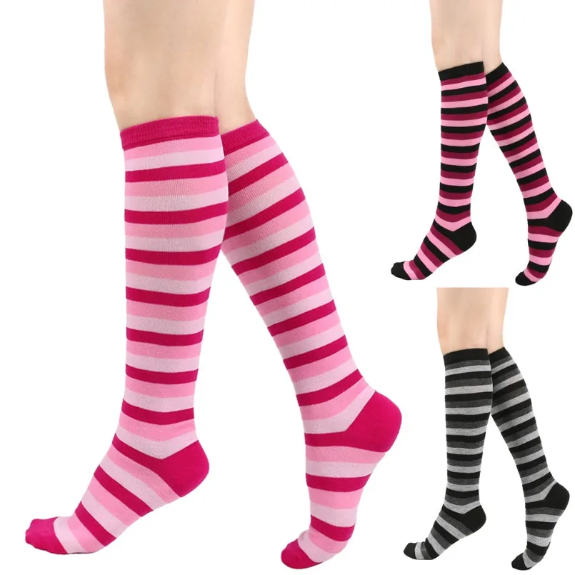 

Calf Sock Women Ladies Striped Japanese Harajuku Creative COSPLAY Cotton Short Socks Black Pink Female Sox 2024 New Fashion