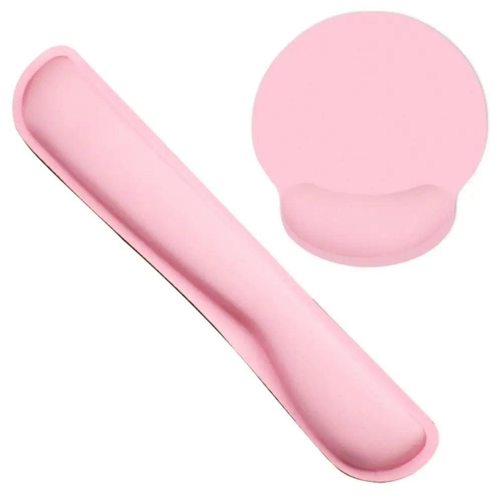 2 قطعة/المجموعة انتعاش بطيء مريح لوحة المفاتيح مسند المعصم عدم الانزلاق سهلة الكتابة لوحة الماوس مجموعة حماية المعصم مريحة