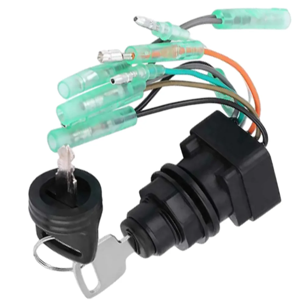 

Black Boat Ignition Key Switch Assembly For Suzuki 2 Stroke Outboard Engine 99E0037110-99E02 37110-99E01 37110-99E02