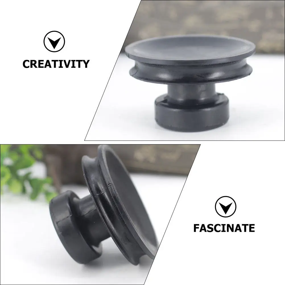 5Pcs Portable Singing Bowls Accessories Home Accessories Compact Handle Rubber Lifter Strong Suction Meditation