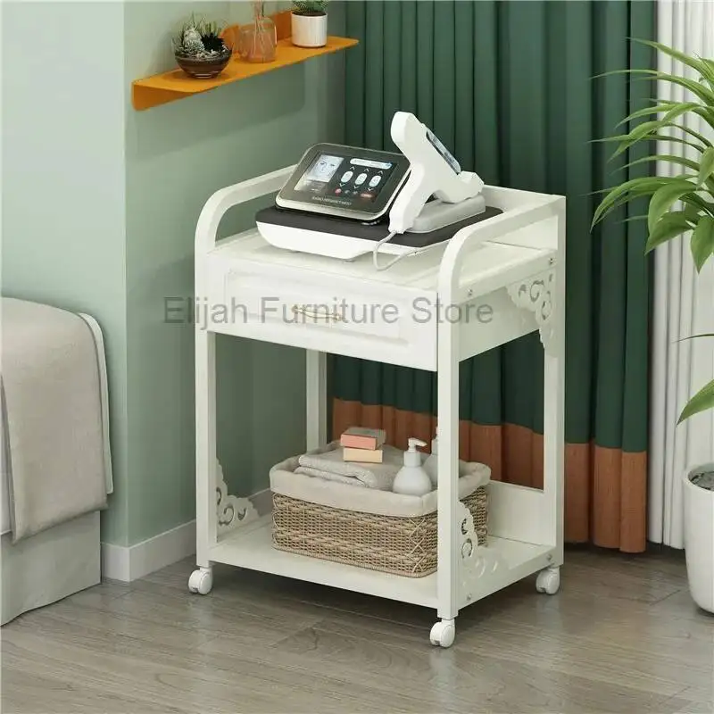 

Manicure Salon Trolley Utility Cart Beauty Equipment Salon Trolley Cosmetic Storage Wagen Mit Rollen Pretty Furniture YN50ST