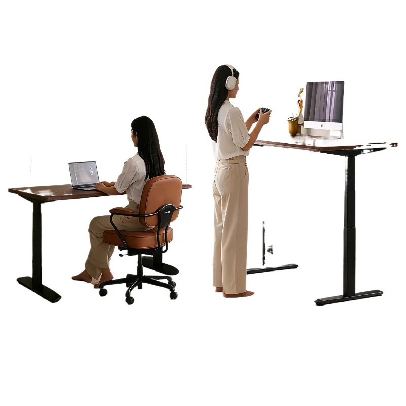 North American cherry wood, lifting computer desk, desktop home, with drawers