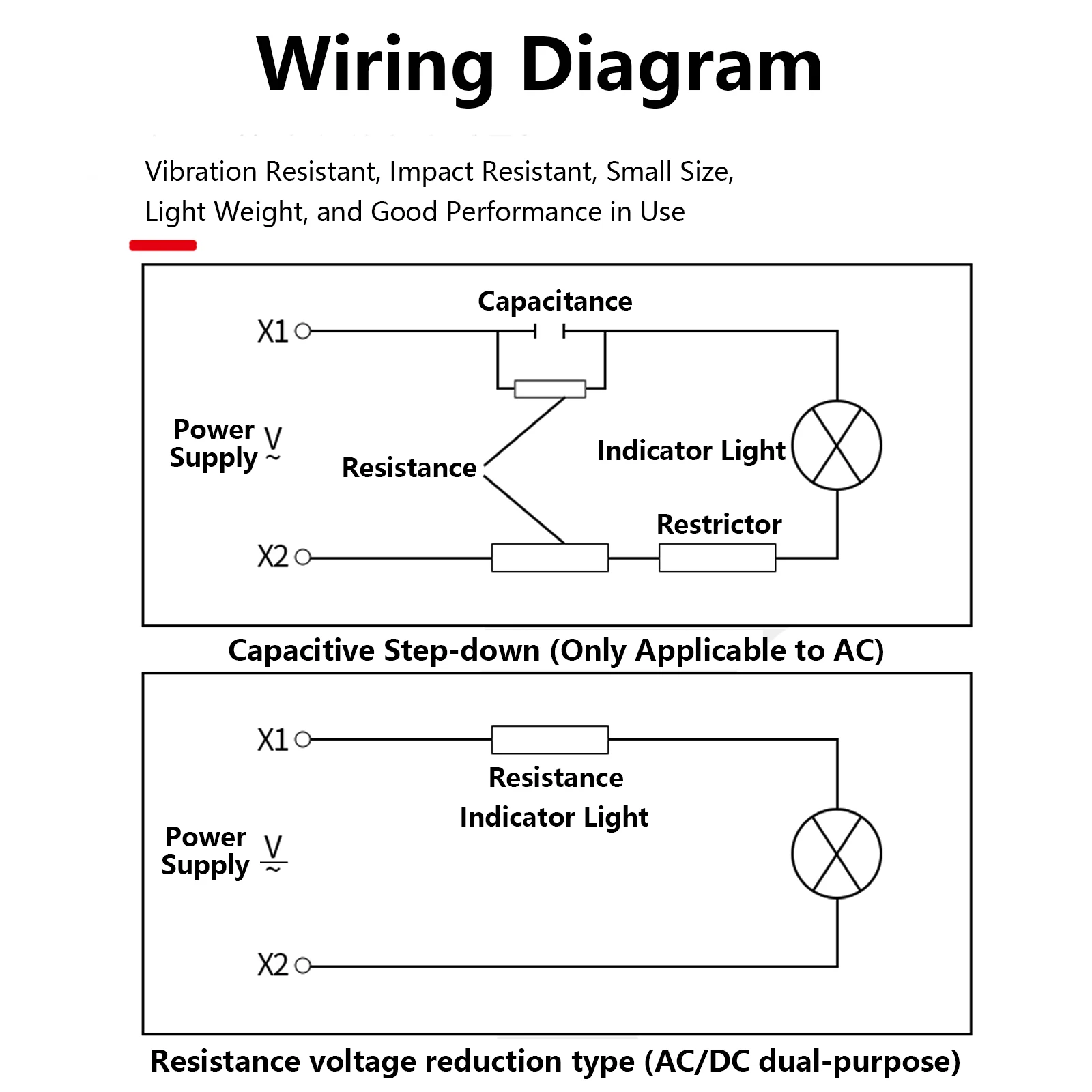 AD16-22DS Plastic Power Signal Lamp Mini LED Indicator Light Signal Lamp Beads 12V 24V 220V 380V Red White Green Blue Yellow