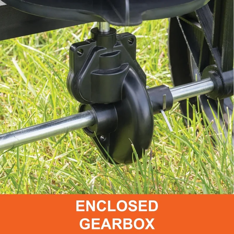 45-0566 50 lb. Push Lawn & Garden Broadcast Spreader for Seed,Fertilizer; Walk Behind with Easy to use Cable Control