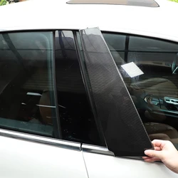 For Maserati Ghibli III (M157) 2013-2022 Car Door B C Pillar Decoration Sticker Real Carbon Fiber Exterior Accessories