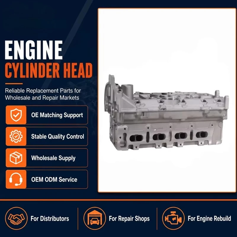 Brand New Complete Cylinder Head Assembly for Renault K4M Engine Models Direct Fit Replacement Professional Grade High Quality