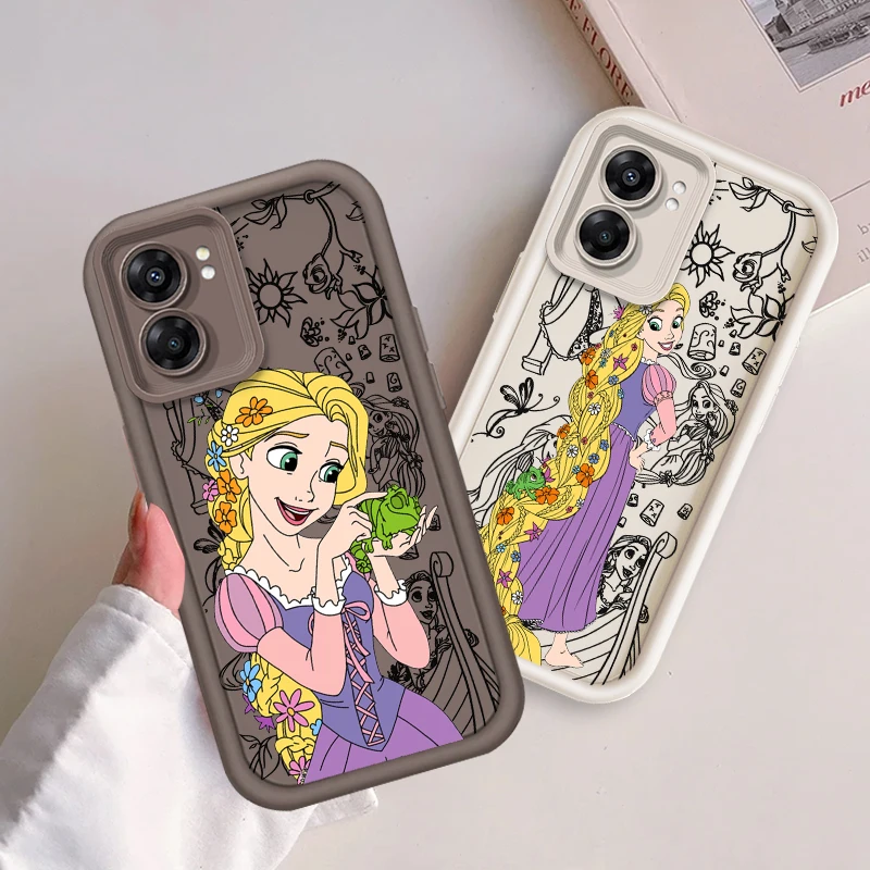 

The Princess Rapunzel For OPPO A98 A78 A94 A76 A74 A58 A55 4G 5G A9 A53 2020 A36 Eye Ladder Cover Capa Fundas Phone Case