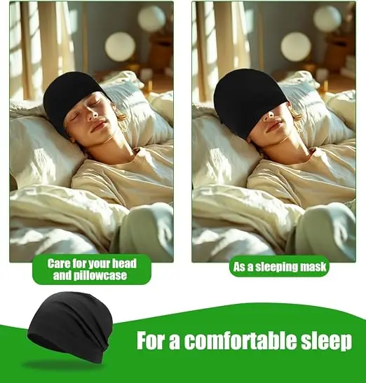 1 Stück Unisex Stretch-Schlafmütze, atmungsaktive Skull-Beanie für Radfahren, Laufen, Outdoor-Sport, Haarschutz, Kopfbedeckung für den täglichen Gebrauch – Detail 8