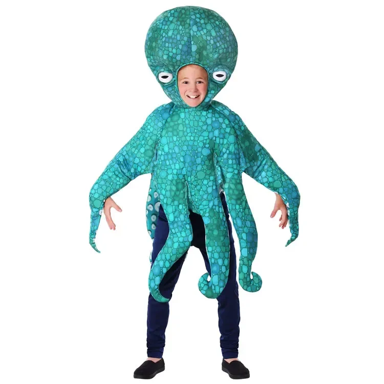 Halloween children's day stage performance show marine life animal deep sea color changing octopus costume