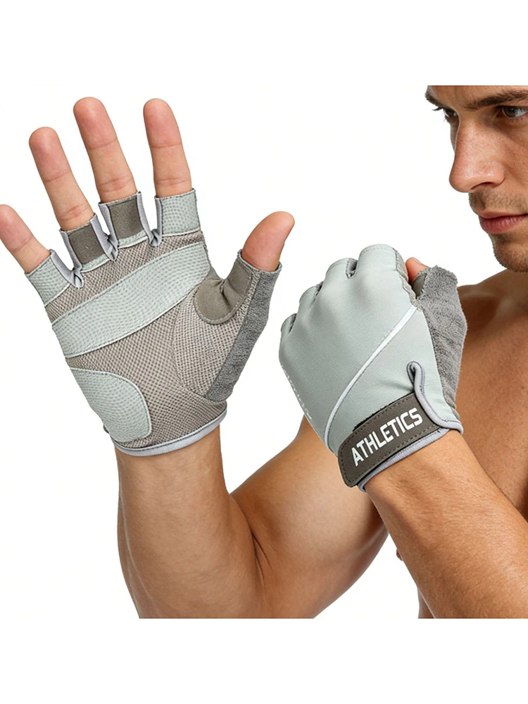 AliExpress NONE Workout Gym Gloves for Men Women Fishing Cycling Spring Summer Gloves Half Finger Training Breathable Non-slip Fitness Gloves