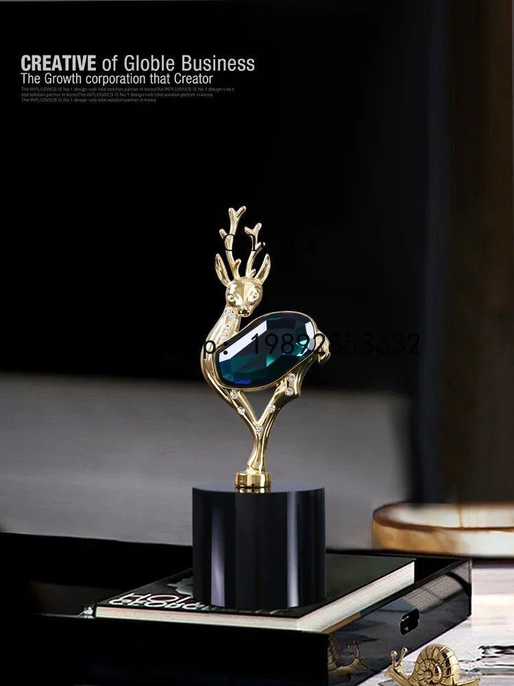 W7-high-end light luxury enamel decorative dragonfly ornament living room high-end jewelry wine cabinet creative craftsmanship