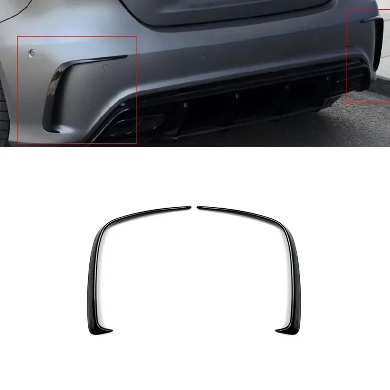 Rear Bumper Lip Vent Canards Knife Splitter Sport Hatchback Exterior Trim Parts