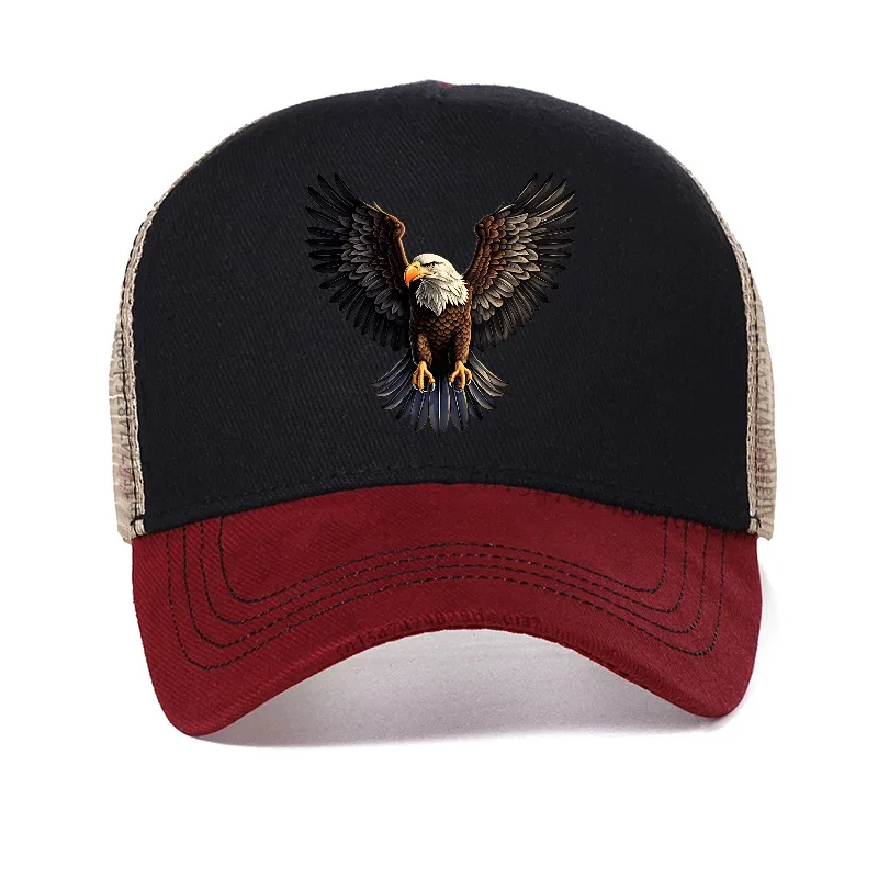 Flying Eagle baseball cap adjustable net breathable for men women suitable for hiking fishing and vacation exploration