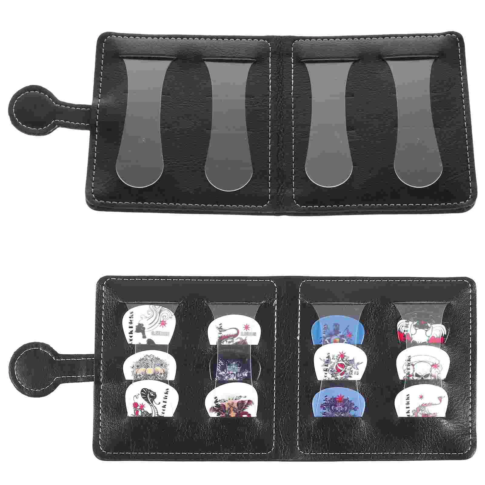 Guitar Pick Bag Acoustic Pouch Storage Electric Holder Organizer Instrument Case