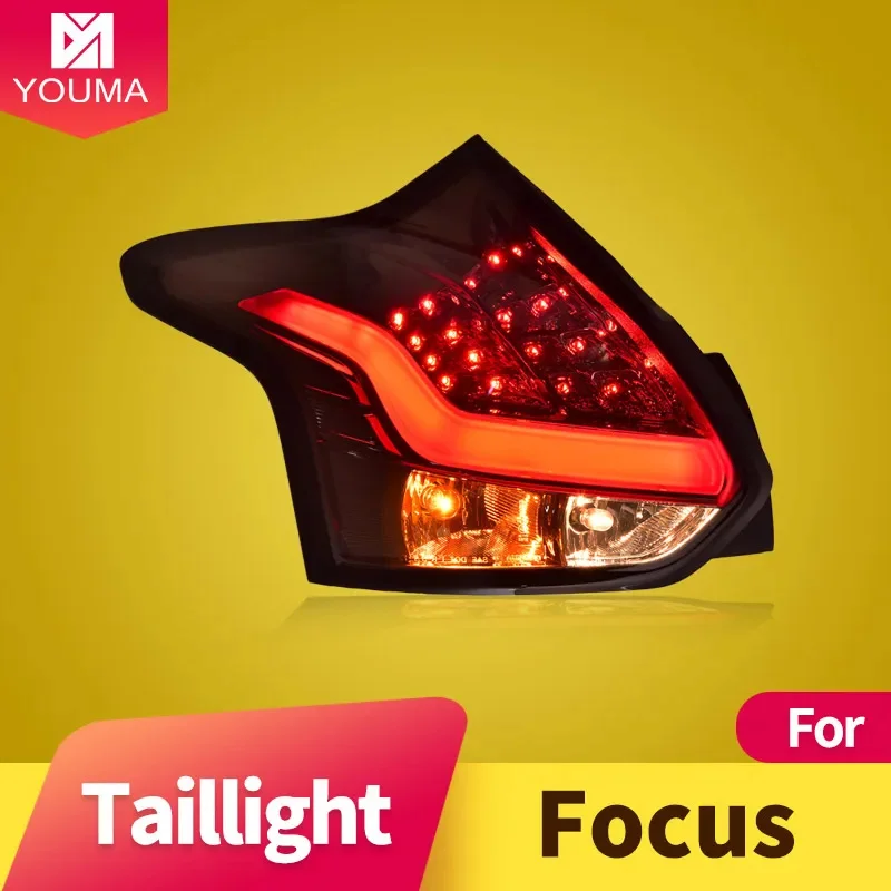 Car Styling for Ford Focus Tail Lights 2012-2014 Focus LED Tail Light Tail Lamp DRL Signal Brake Reverse auto Accessories