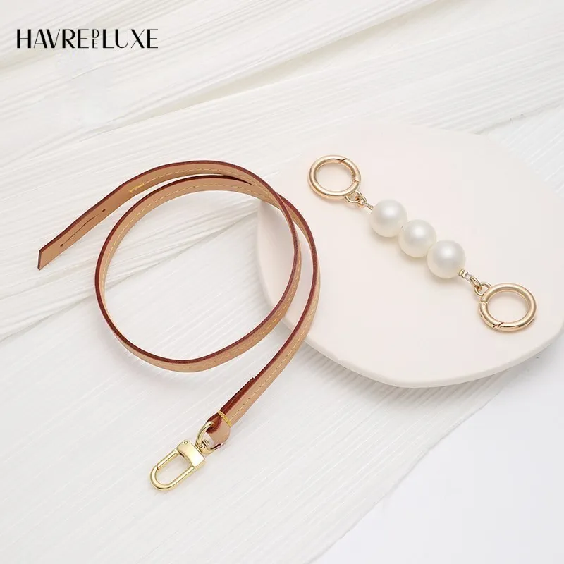 Bag Transformation Bag Pearl Extension Chain Armpit Shoulder Strap Vegetable Tanned Leather Single-purchase Accessories