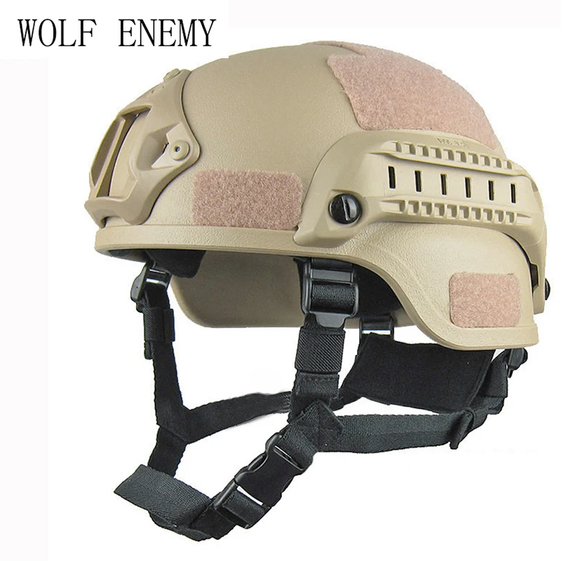 Caccia Mich 2000 casco tattico Airsoft Gear Paintball Head Protector con supporto per fotocamera sportiva per visione notturna