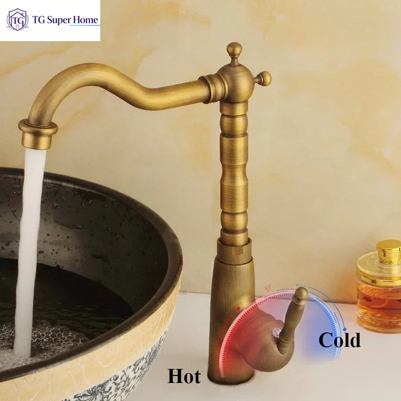 Light luxury brass gold ceramic basin faucet home bathroom cabinet countertop basin kitchen hot and cold sink vintage faucet