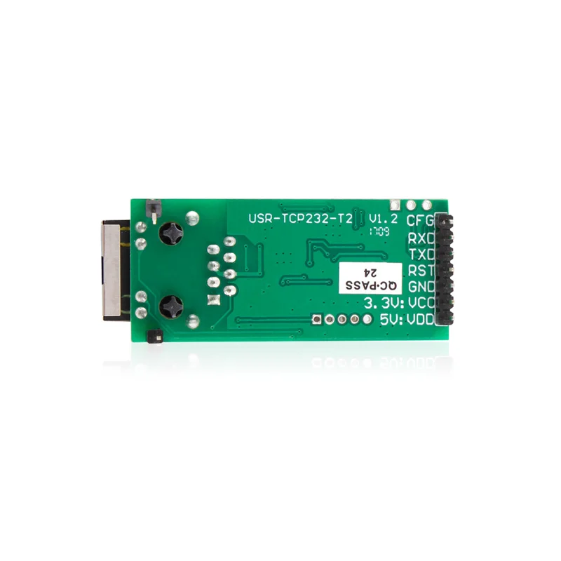 40PCS USR-TCP232-T2 Tiny Serial Ethernet Converter Module Serial UART TTL to Ethernet TCPIP Module Support DHCP and DNS