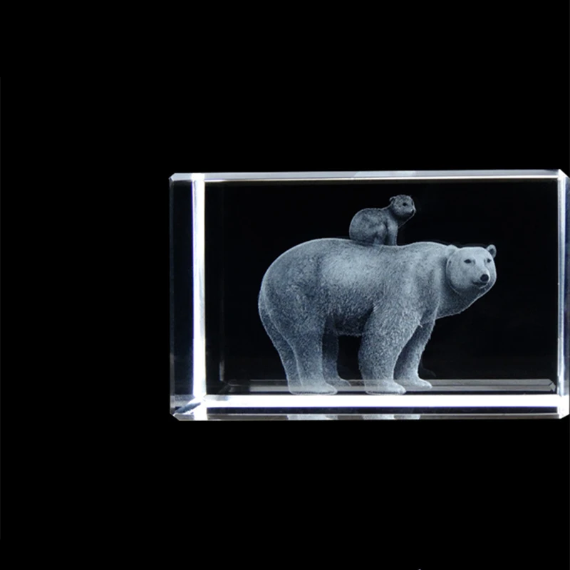 REGALO di elefante/arte di cristallo incisa al laser 3d di figurine di elefante incisione di cubetti di cristallo per la decorazione domestica di