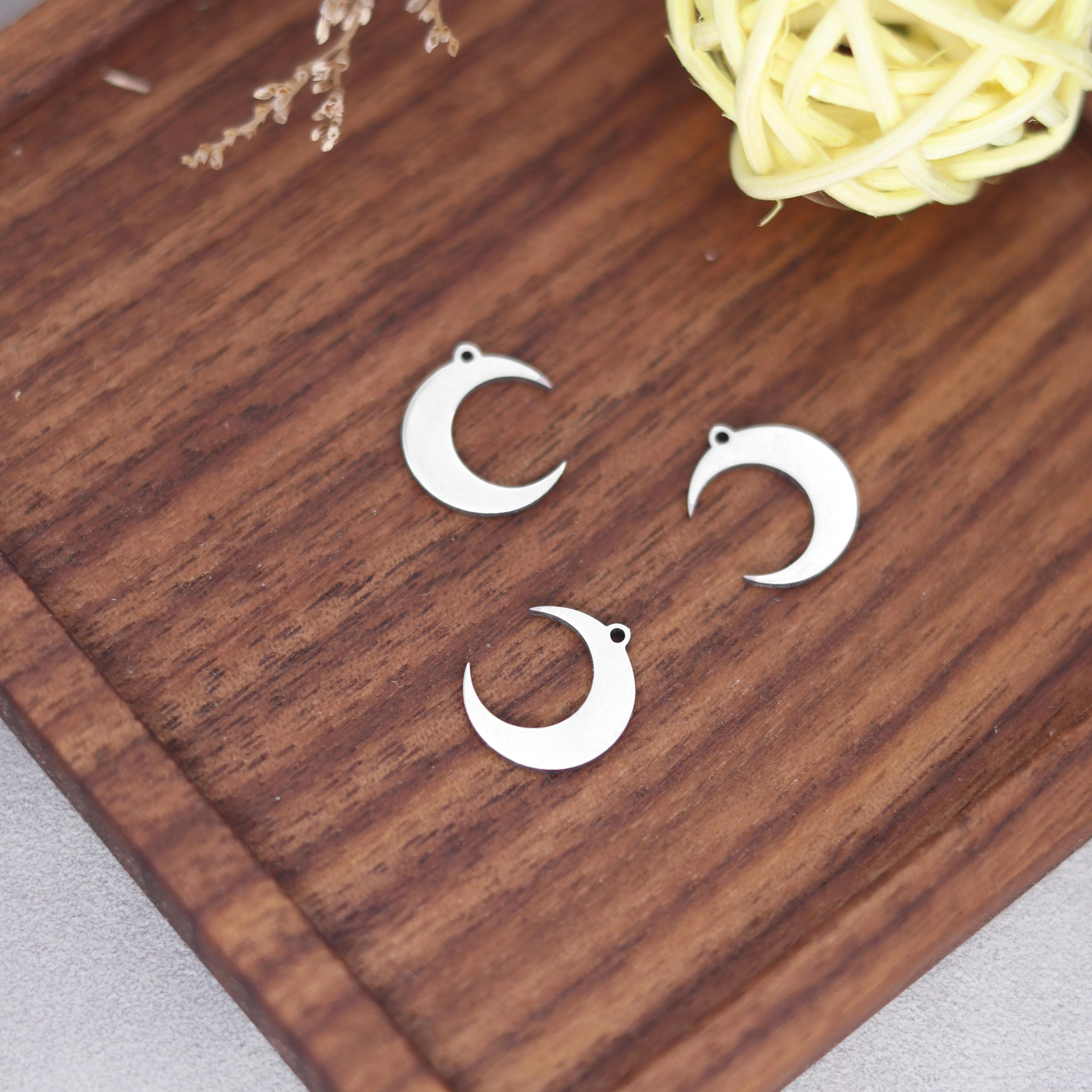 3pcs Stainless Steel Star Moon Charms Rocket Planet Pendant for Jewelry Making Necklace Bracelets Earrings Girl diy Accessories