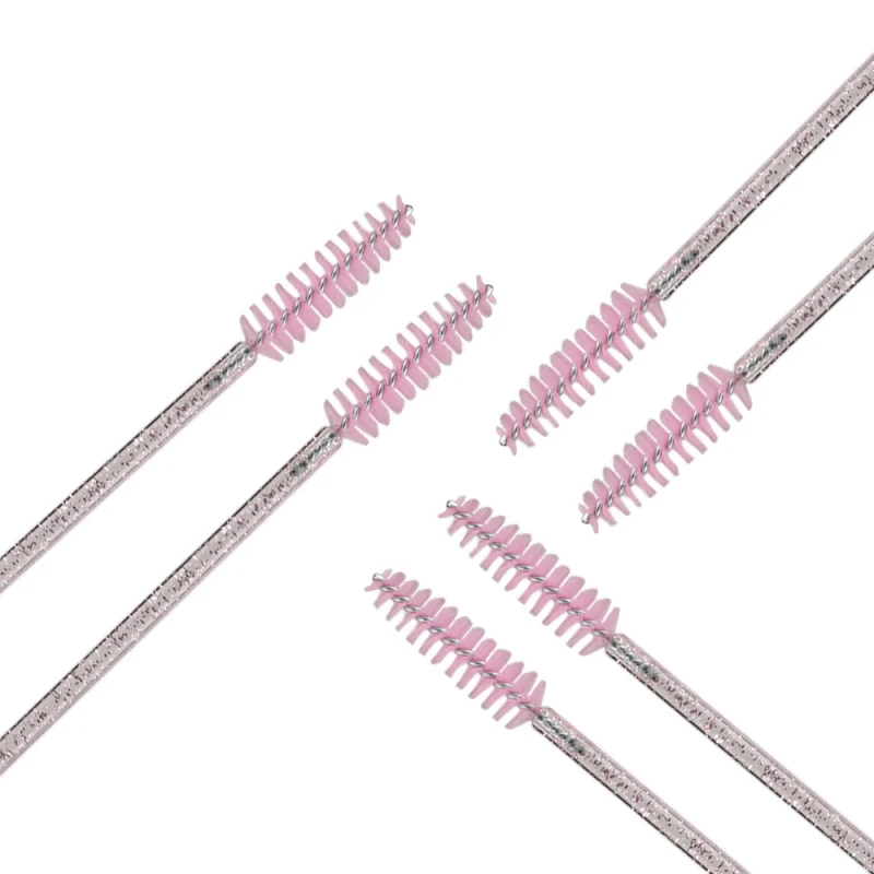 Brosses à cils en cristal de poulet magnifique, peigne d'extension de cils, baguettes de mascara, maquillage, outils de beauté professionnels, 1 à 6 pièces