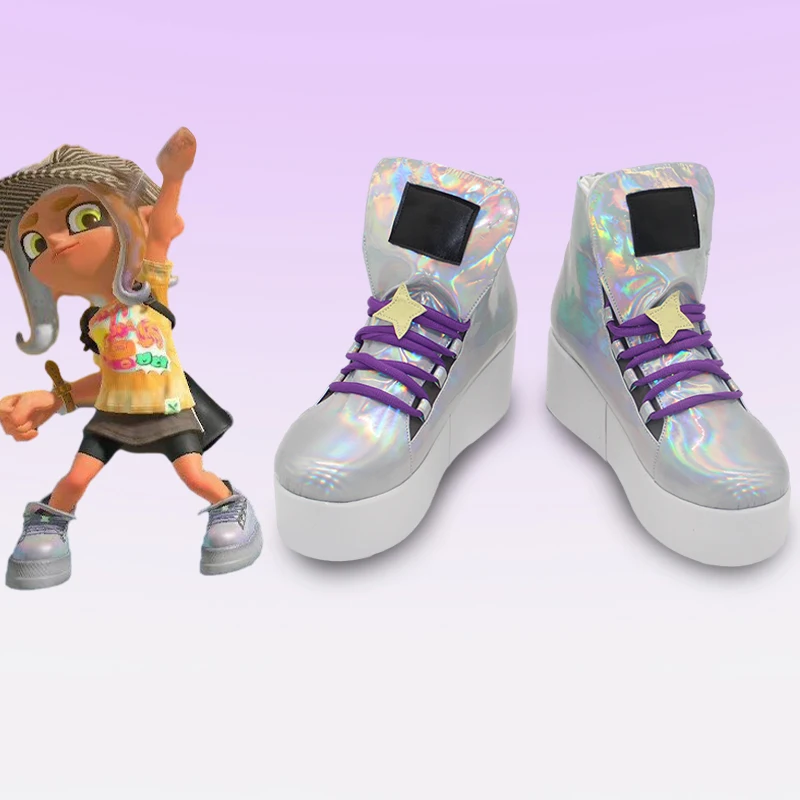 

Game Splatoon Pearl Houzki Cosplay Shoes Sneakers Anime Role Play Halloween Carnival Christmas Party Custom Made Men Women