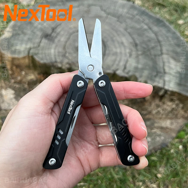 NexTool Mini Sailor Scissors Version 2023 New 10 in 1 Multitools Folding Pliers Pocket Knife Outdoor EDC Multifunctional Tools