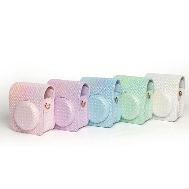T5EA Camera Case Pu Кожаная мягкая сумка для покрытия для Mini12 Сумка для пленочной камеры с плечевыми ремнями