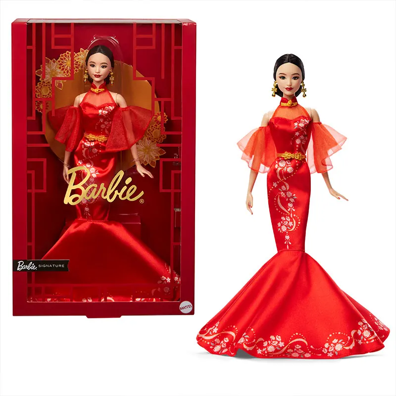 Bonecas barbie venda quente barbie edição limitada de ano novo mei shaoxin hua estilo chinês coleção caixa de presente coleção presente
