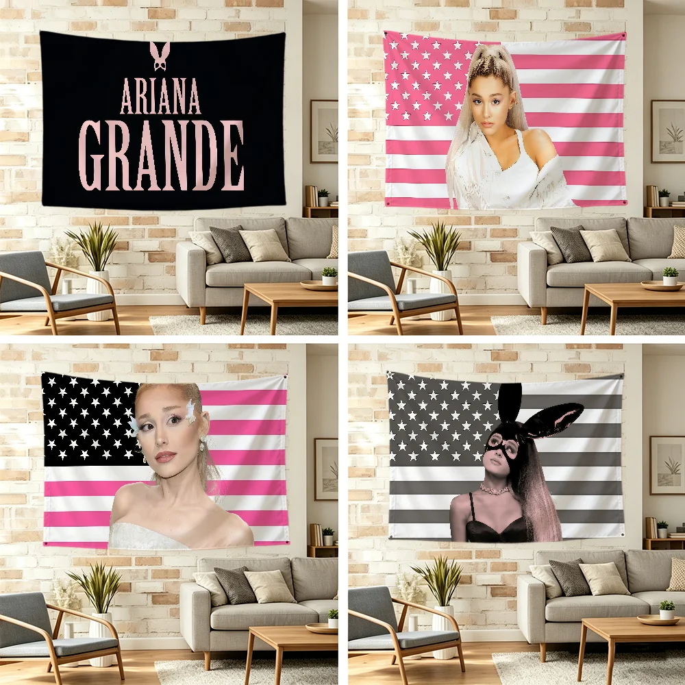 A-ariana singer  G-grande flag For Outdoor Camping Bar Picnic Party Home Decoration Ornaments Banner
