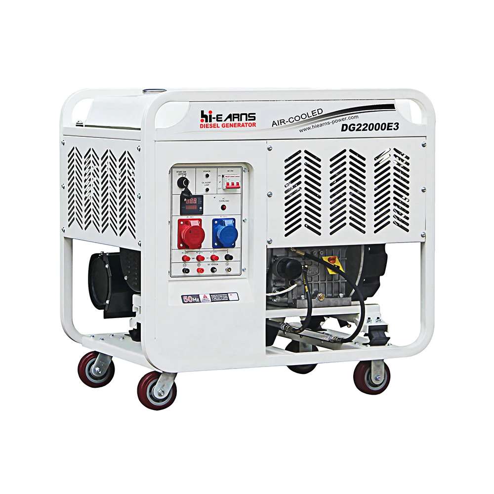 Two-cylinder air-cooled 2V98  fuel 20kva portable generator