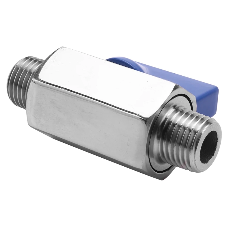 Stainless Steel Ball Valve - 1/4 Inch NPT Thread Male Small Mini Ball Valve (1/4Inch Male&Male)