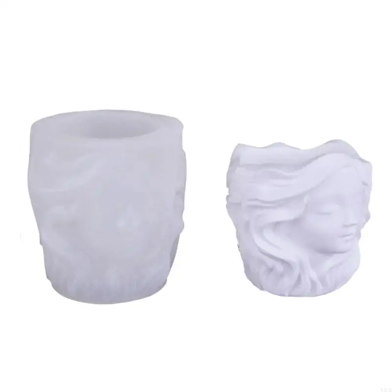 

N2UE Artistic Silicone Mold For Handcrafted Flower Pot Resin Casting Gift Home Decoration