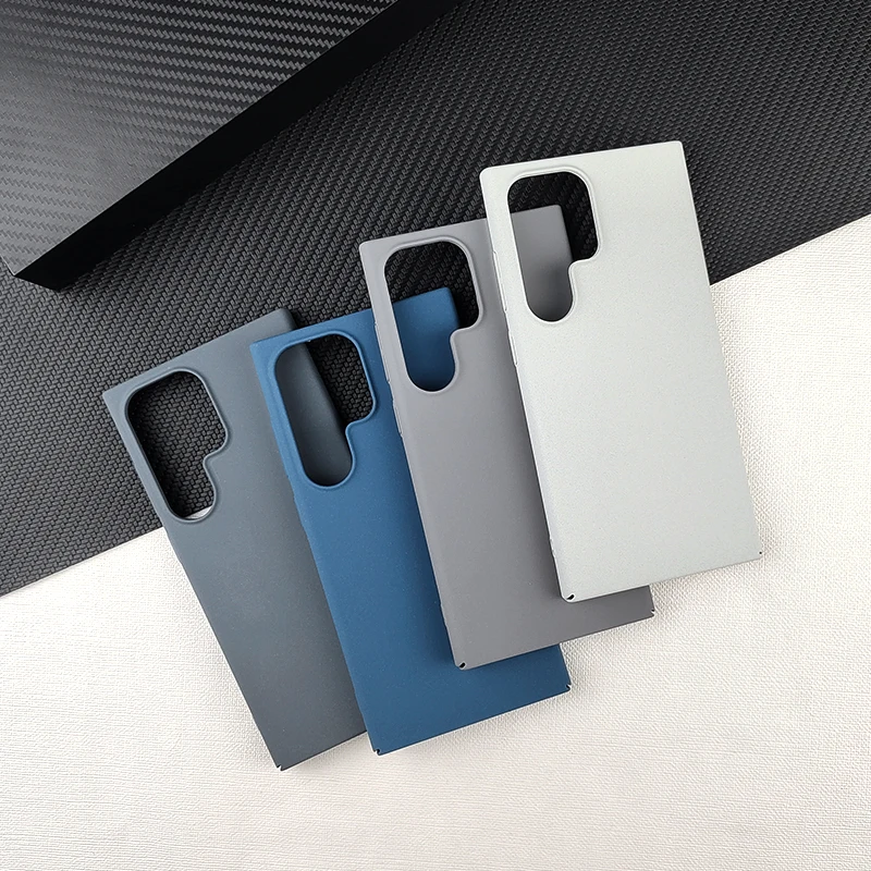 Ultra Thin Sandstone Matte Case For Samsung Galaxy S24 Ultra Plus S24U S24Plus 5G Full Cover Protect Hard Back Cover