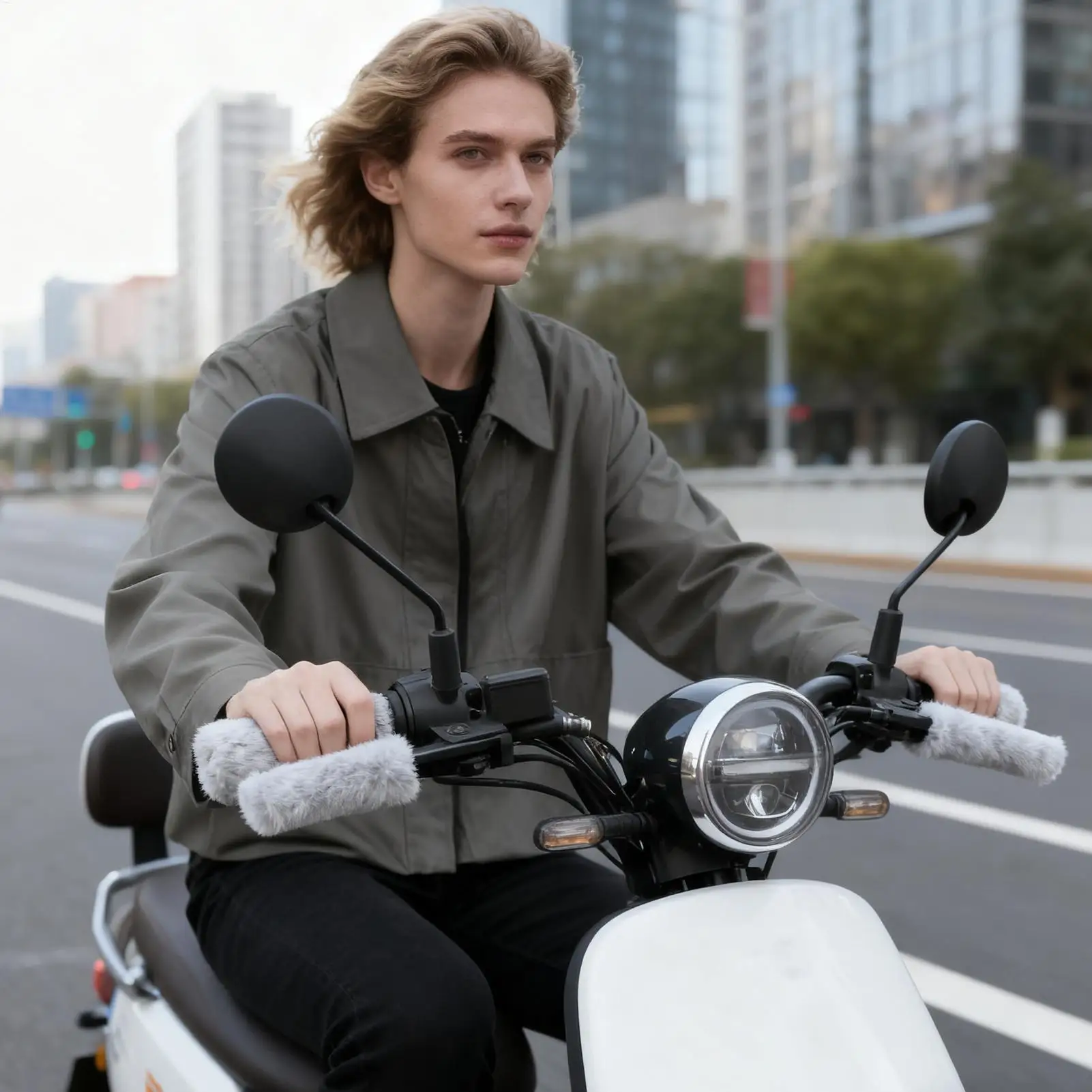 

Motorcycle Handlebar Grips Warm Hand Warmers Cold Weather Motorcycle Grip Covers For Men Women Tricycle ATV Motorbike Snowmobile