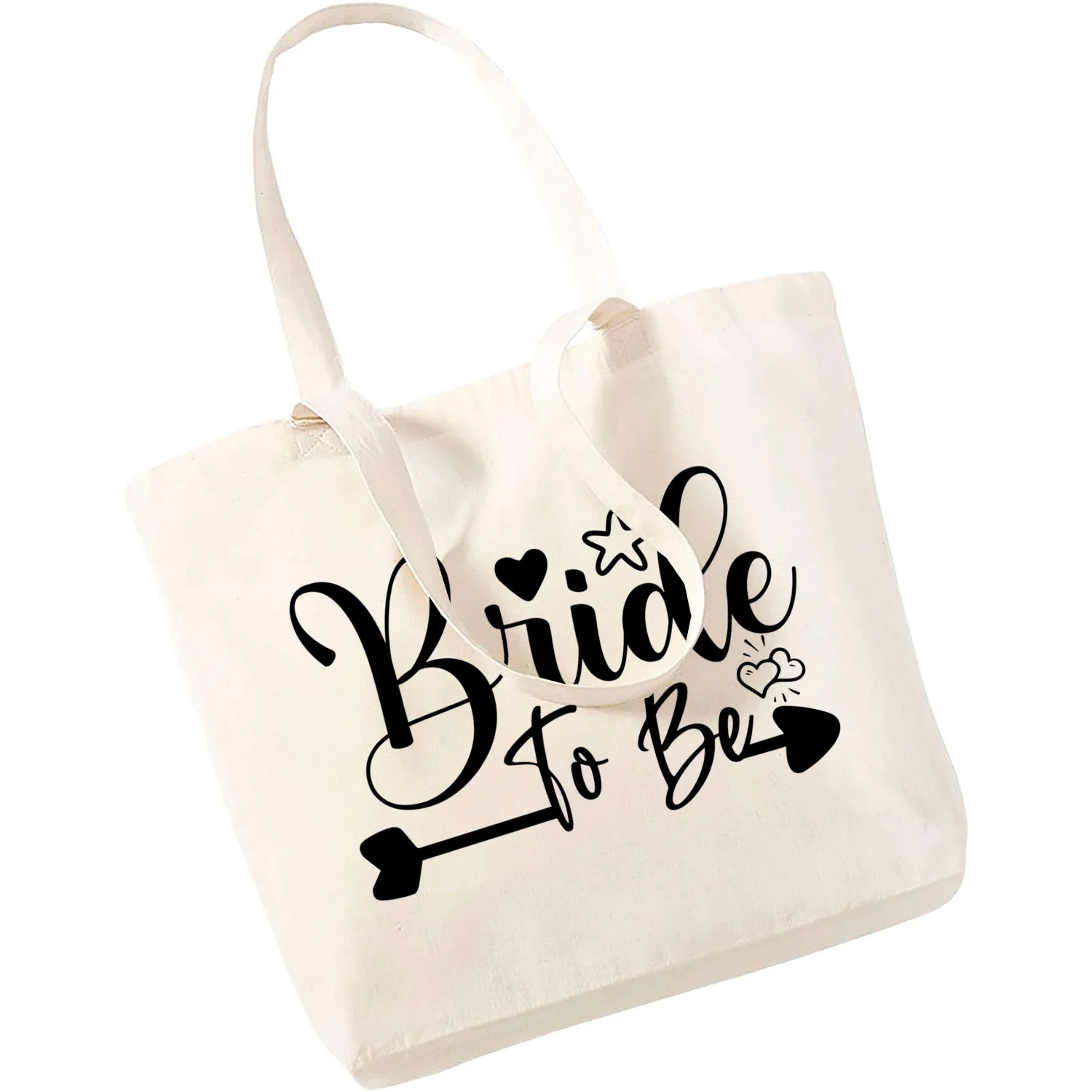 Braut zu sein Team Braut Bachelorette Party Squad EvJF Hochzeit Leinwand Tasche lässig große Handtaschen für Frauen Damen Shopping Handtasche