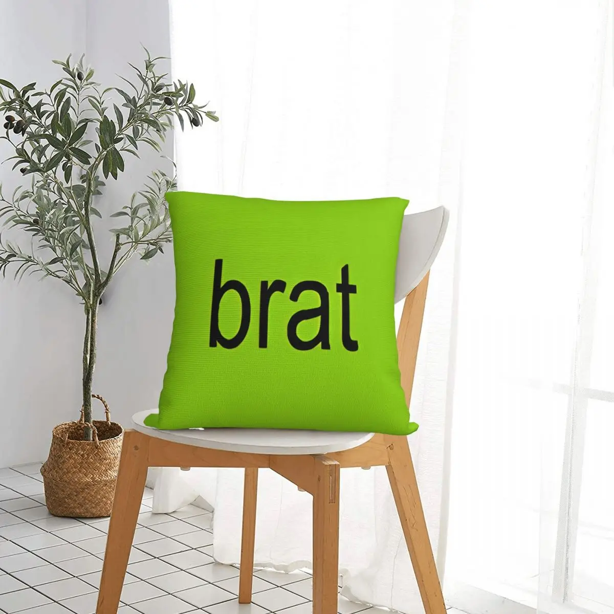 Brat - Charli Xcx Square Pillow Case Cushions for Sofa Club Classics Pop Music Album Customized Cushion Covers