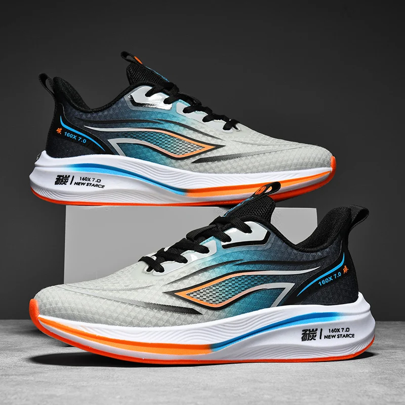 

Men's sports shoes casual four season fashion comfortable outdoor thick sole wear-resistant breathable running leisure sneakers