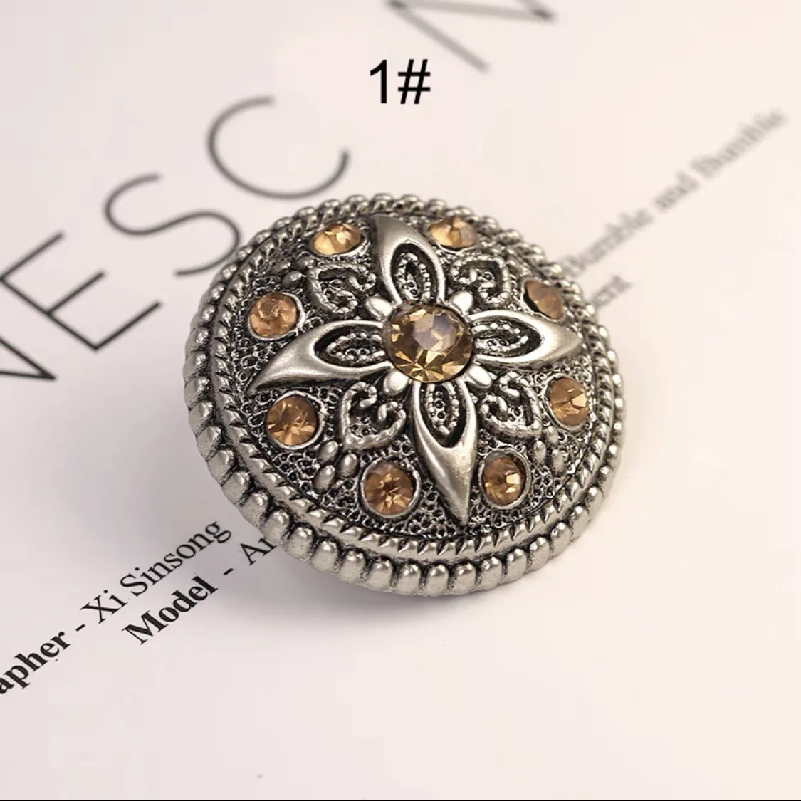 10Pcs/lot Sewing Plastic Manualidades Buttons Diy Clothing Decorative Colorful Rhinestone Buttons